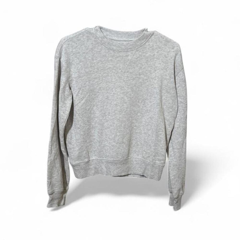 SO Lounge Life Cropped Crewneck Sweatshirt - Grey - XS